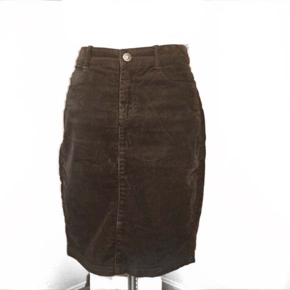 Anthropologie Dresses & Skirts - Idra (Anthropologie) Brown Corduroy Pencil Skirt